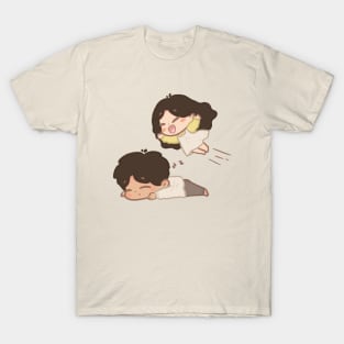Airplane Hug Couple T-Shirt